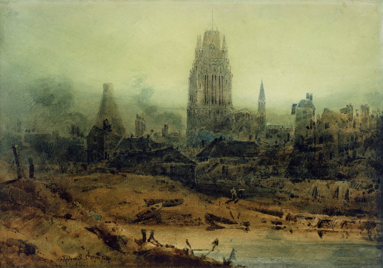 Bristol, 1801 (wc paperilla) tekijältä John Sell Cotman