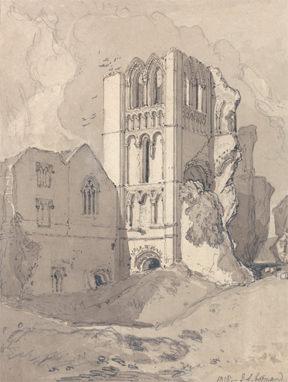 Castle Acre Priory, Norfolk tekijältä John Sell Cotman