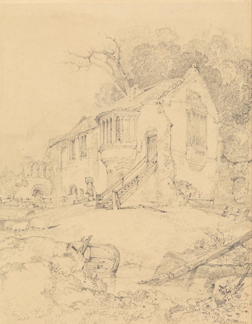 Castle Acre Priory, Norfolk tekijältä John Sell Cotman