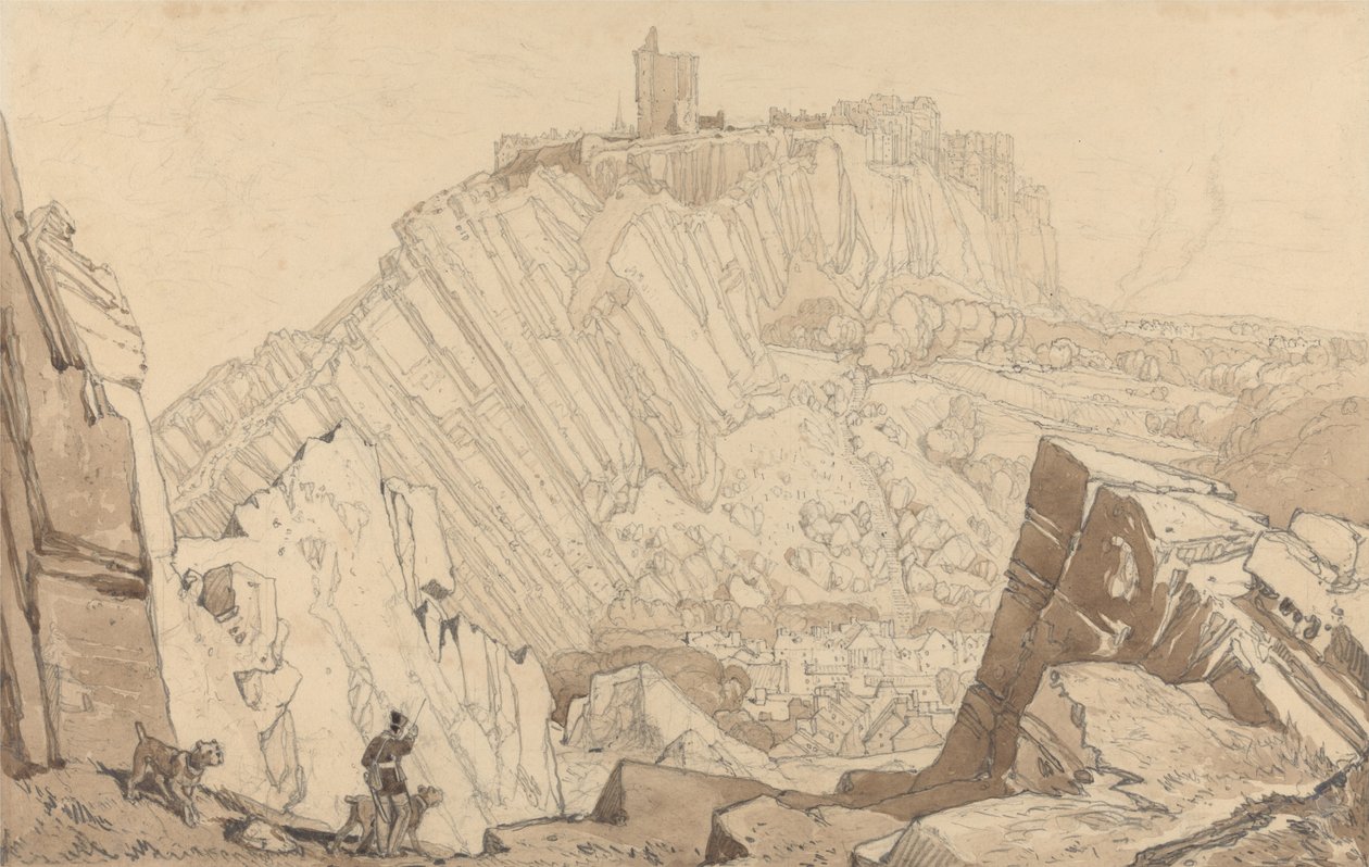 Domfront, Katse kaakkoon tekijältä John Sell Cotman