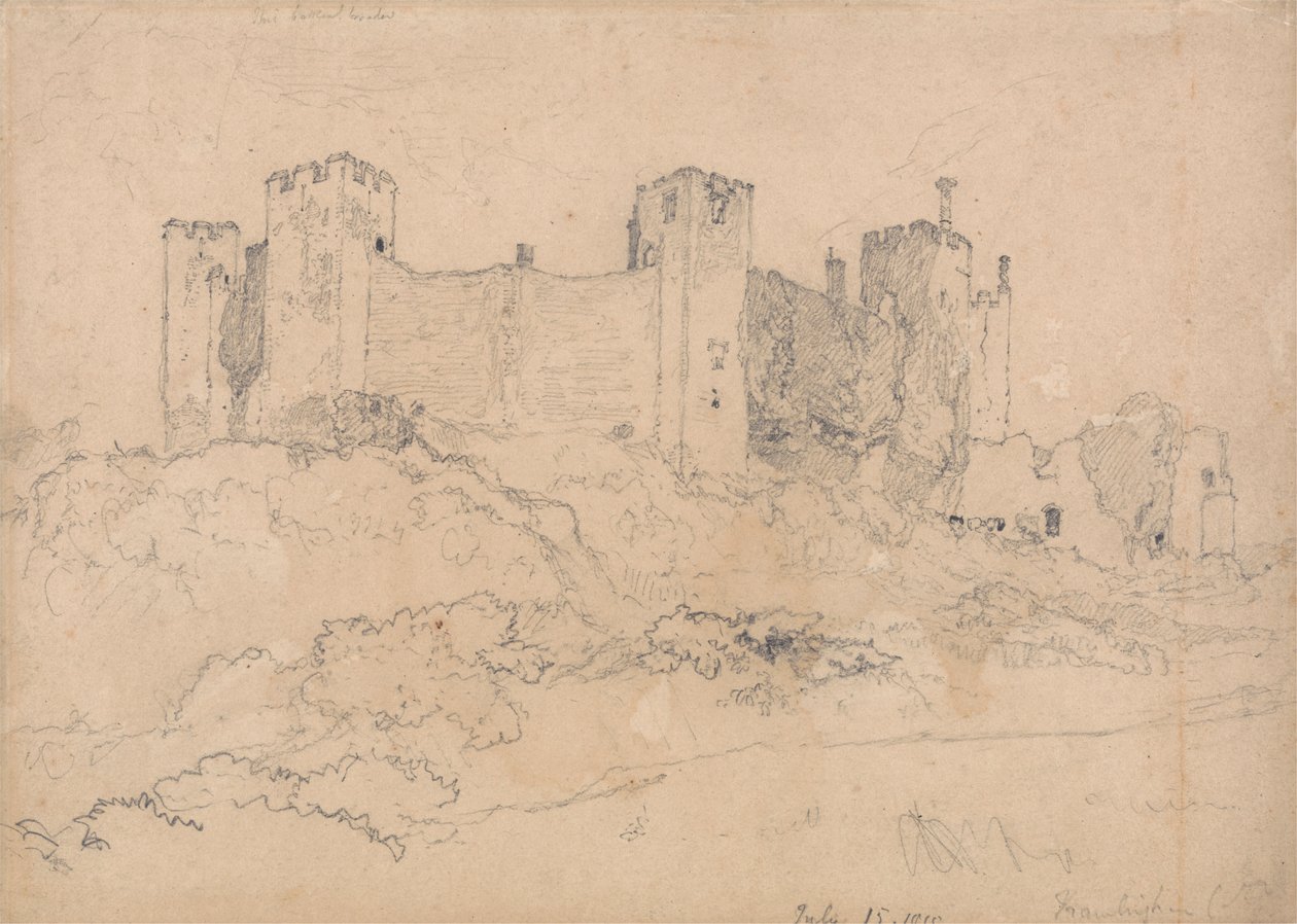 Framlinghamin linna, Suffolk tekijältä John Sell Cotman