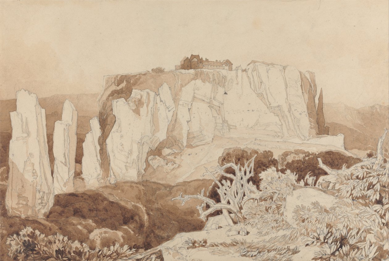 Mortain, Normandia tekijältä John Sell Cotman