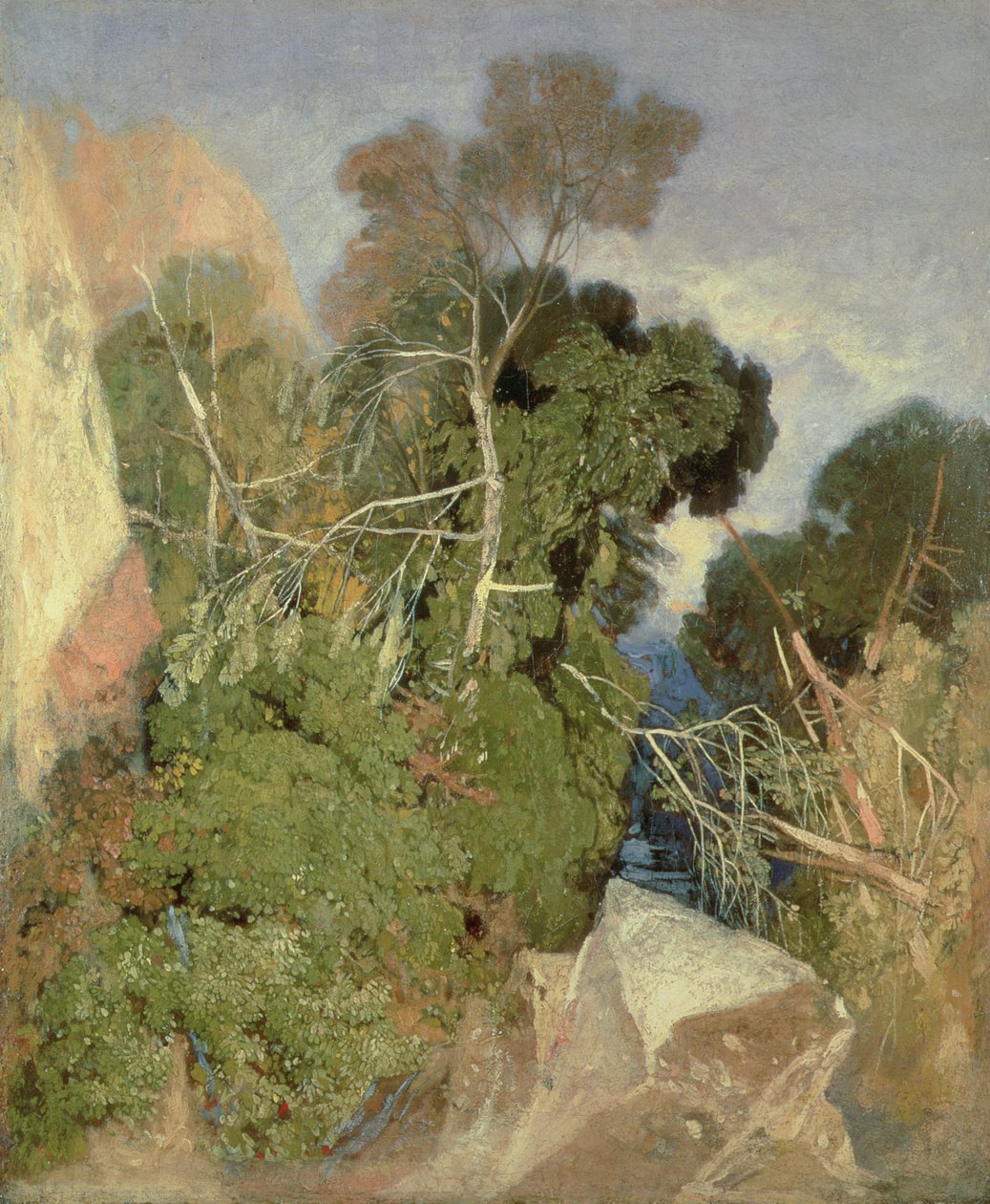 Hopeiset koivut tekijältä John Sell Cotman