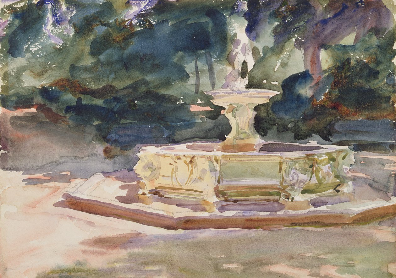 Aranjuez, n. 1902-03 (wc paperilla) tekijältä John Singer Sargent