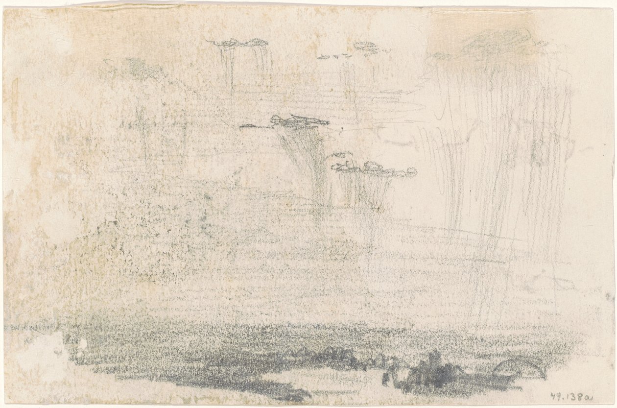 Pilvet [verso], 1870-1872. tekijältä John Singer Sargent