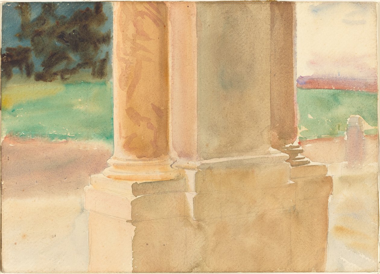 Frascati, Architectural Study, n. 1907. tekijältä John Singer Sargent