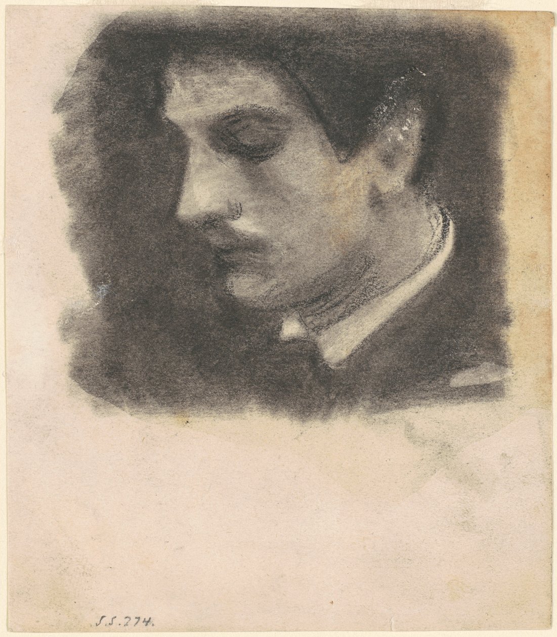 Miehen pää, 1875-1880. tekijältä John Singer Sargent