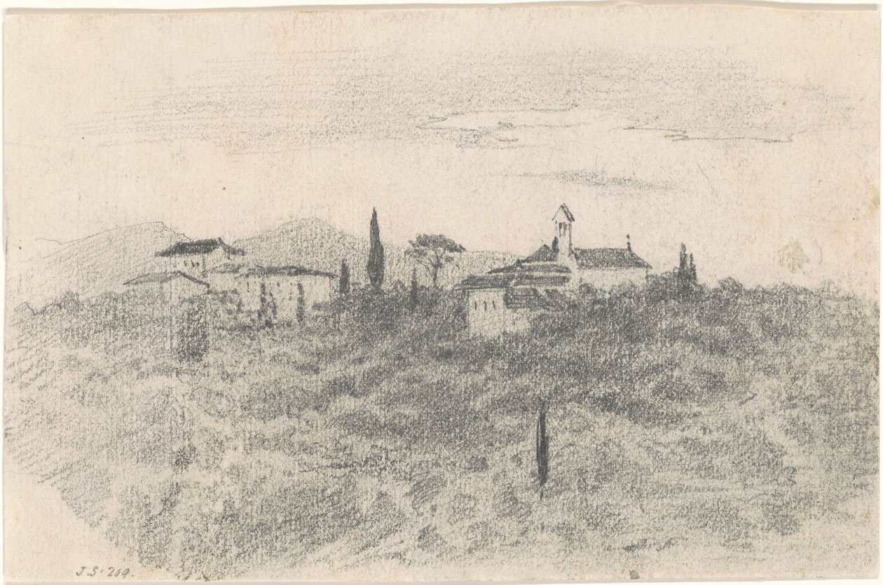 Luostari [recto], 1870-1872. tekijältä John Singer Sargent