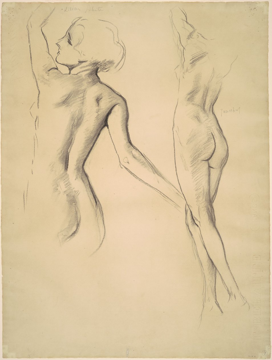 Estudis per a les figures ballants, 1919-1920. finlandès tekijältä John Singer Sargent