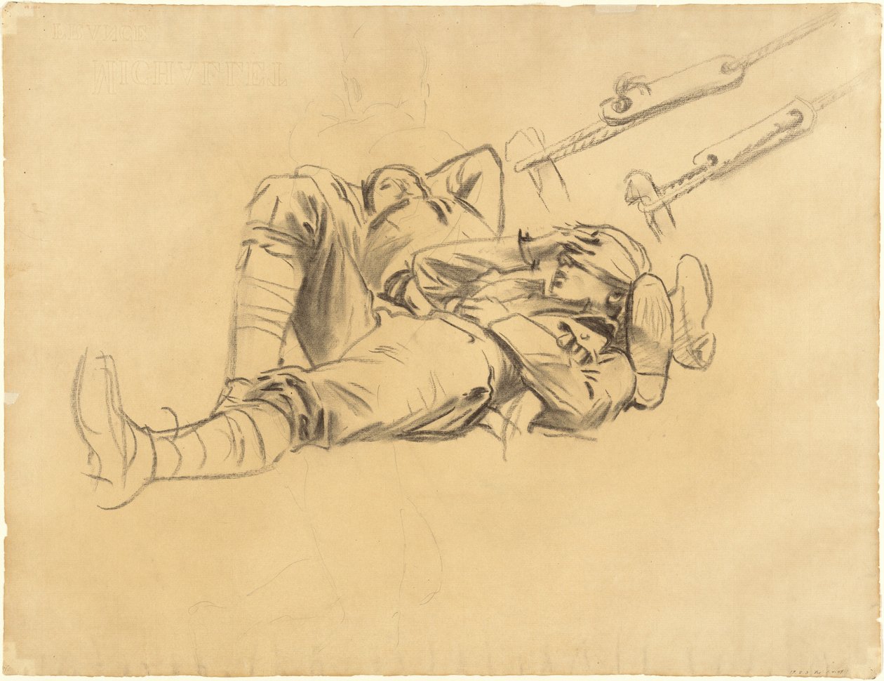 "Gassed"-tutkimukset [recto] tekijältä John Singer Sargent