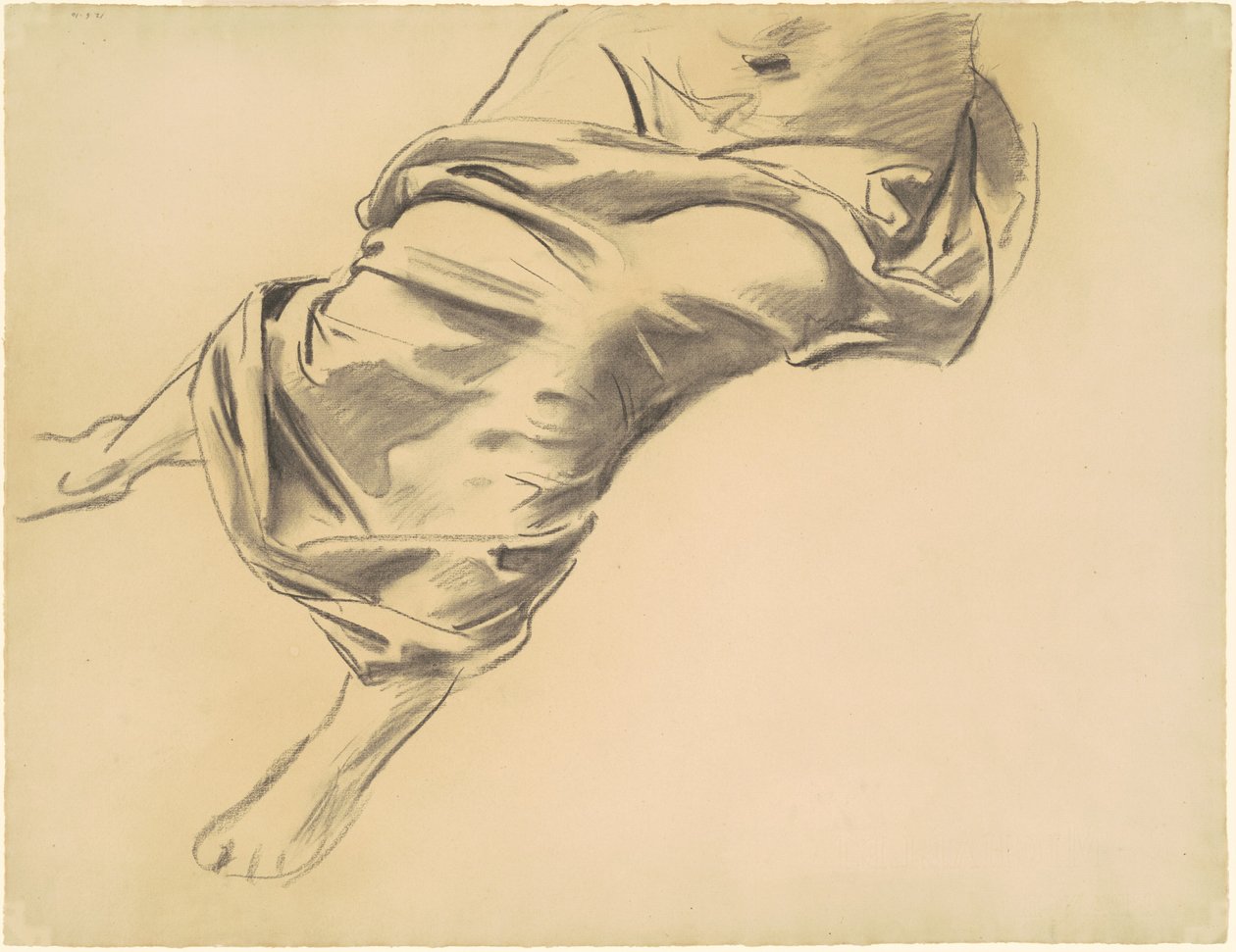 Tutkimus drapedoidusta hahmosta, 1920-1925. tekijältä John Singer Sargent