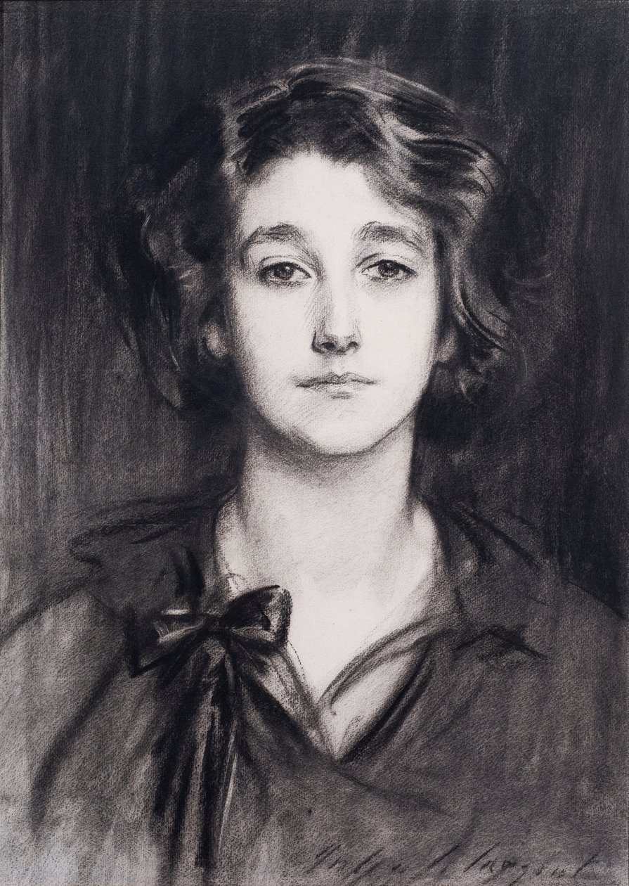 Sybil Sassoon (hiili paperille) tekijältä John Singer Sargent