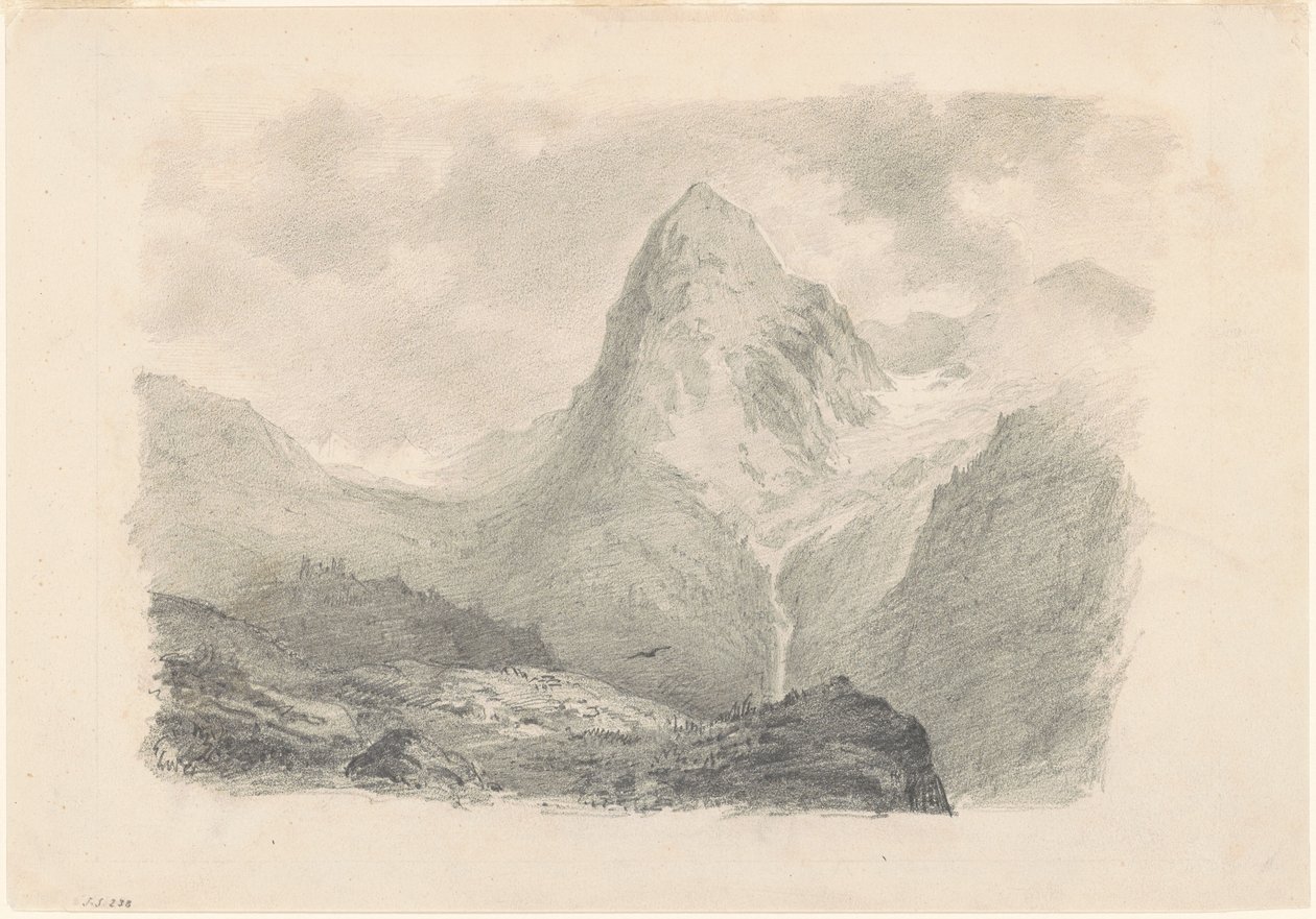 Alpit [recto], 1868-1869. tekijältä John Singer Sargent