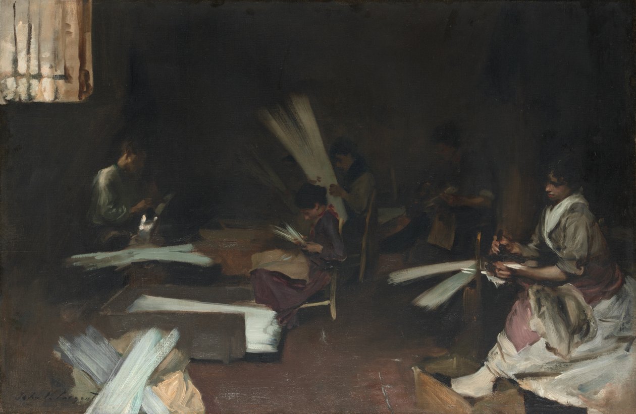 Venetsialaiset lasityöläiset, 188082. tekijältä John Singer Sargent