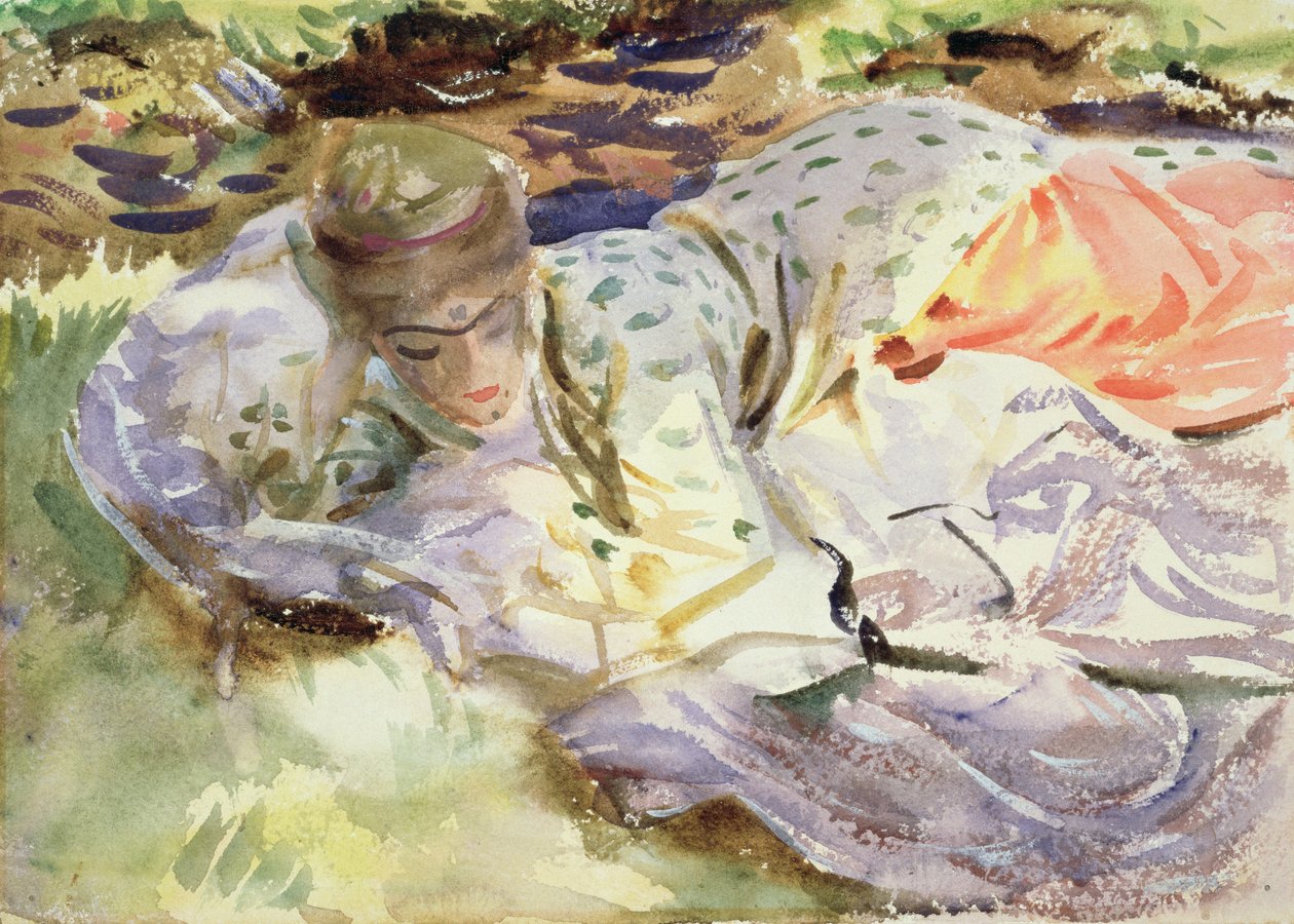 Zuleika, n. 1906 (wc paperilla) tekijältä John Singer Sargent
