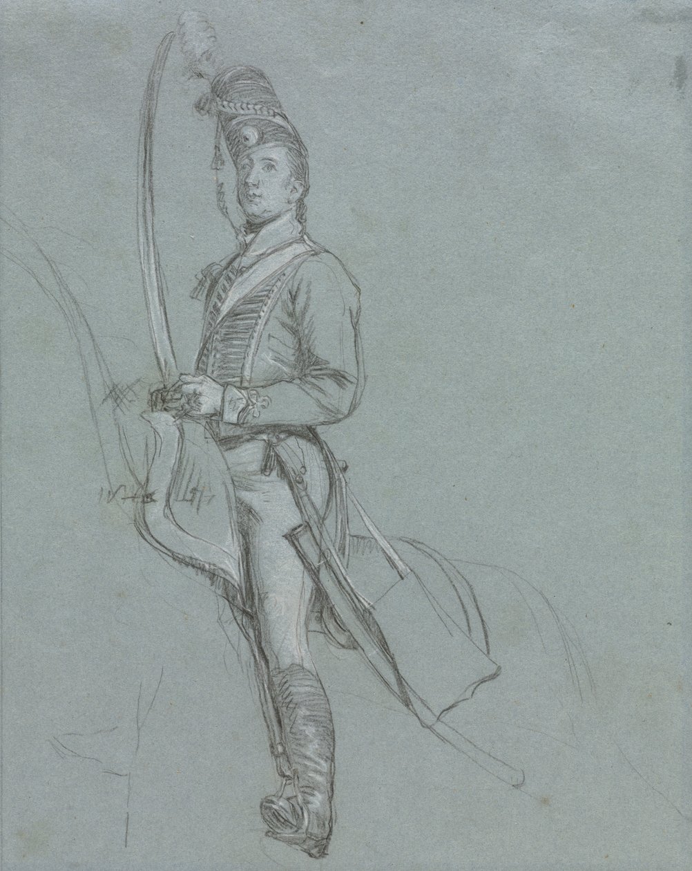 Husaariupseeri hevosen selässä tekijältä John Singleton Copley