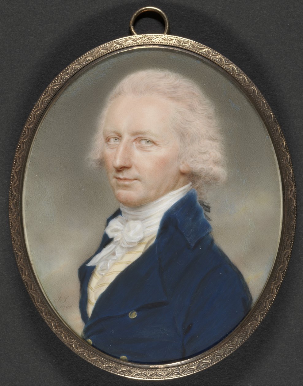 Kenraali Stevenson, 1796 (öljy norsunluulle) tekijältä John Smart