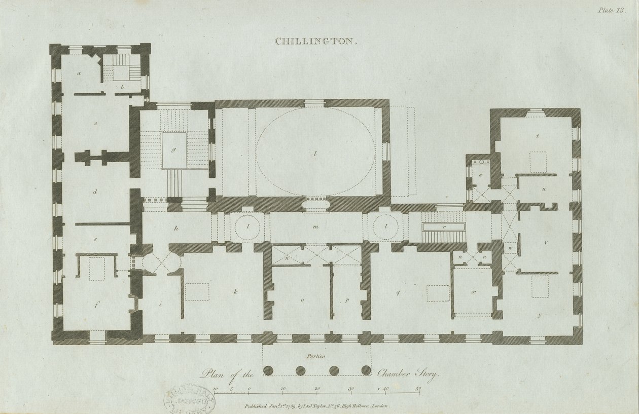 Chillington Hall: kaiverrus tekijältä John Soane