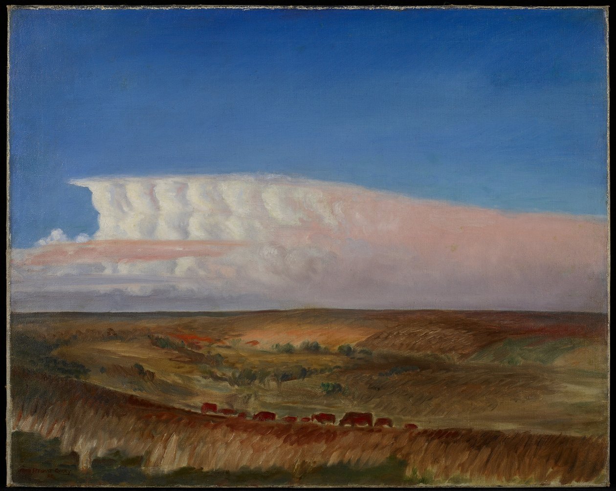 The Cloud, c.1930 (oli sobre tela)finès tekijältä John Steuart Curry