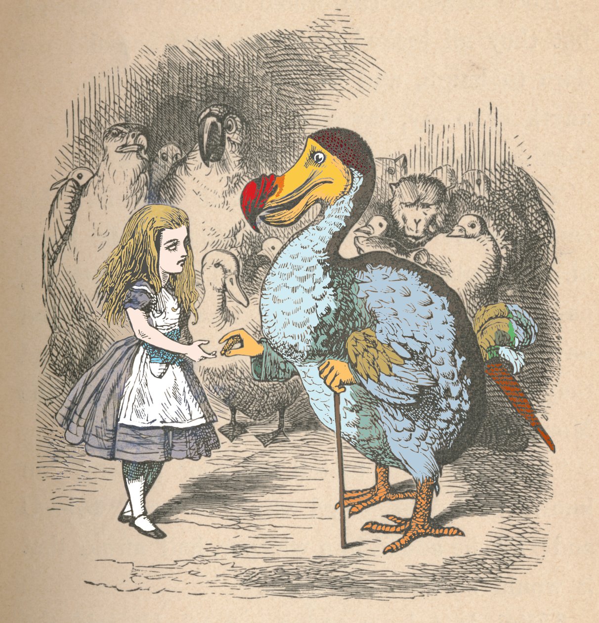 Liisa ja Dodo, 1889 tekijältä John Tenniel