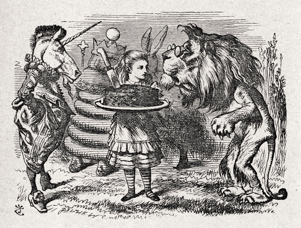 Liisa leijona ja tekijältä John Tenniel