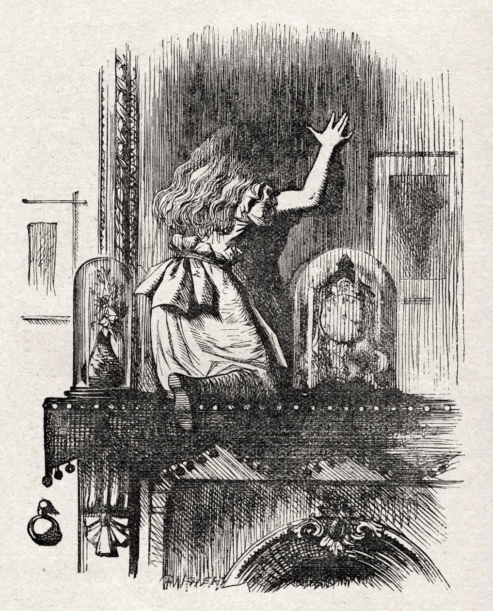 Alice lasin läpi tekijältä John Tenniel