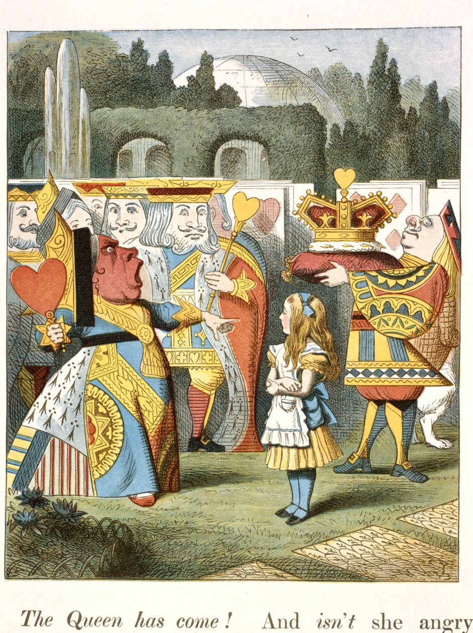 Vihainen kuningatar. Sydänten Kuningatar. tekijältä John Tenniel