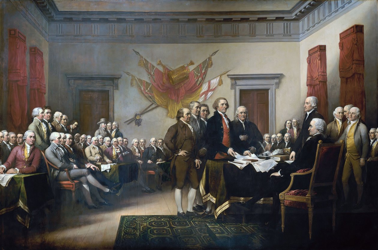 Itsenäisyysjulistus tekijältä John Trumbull