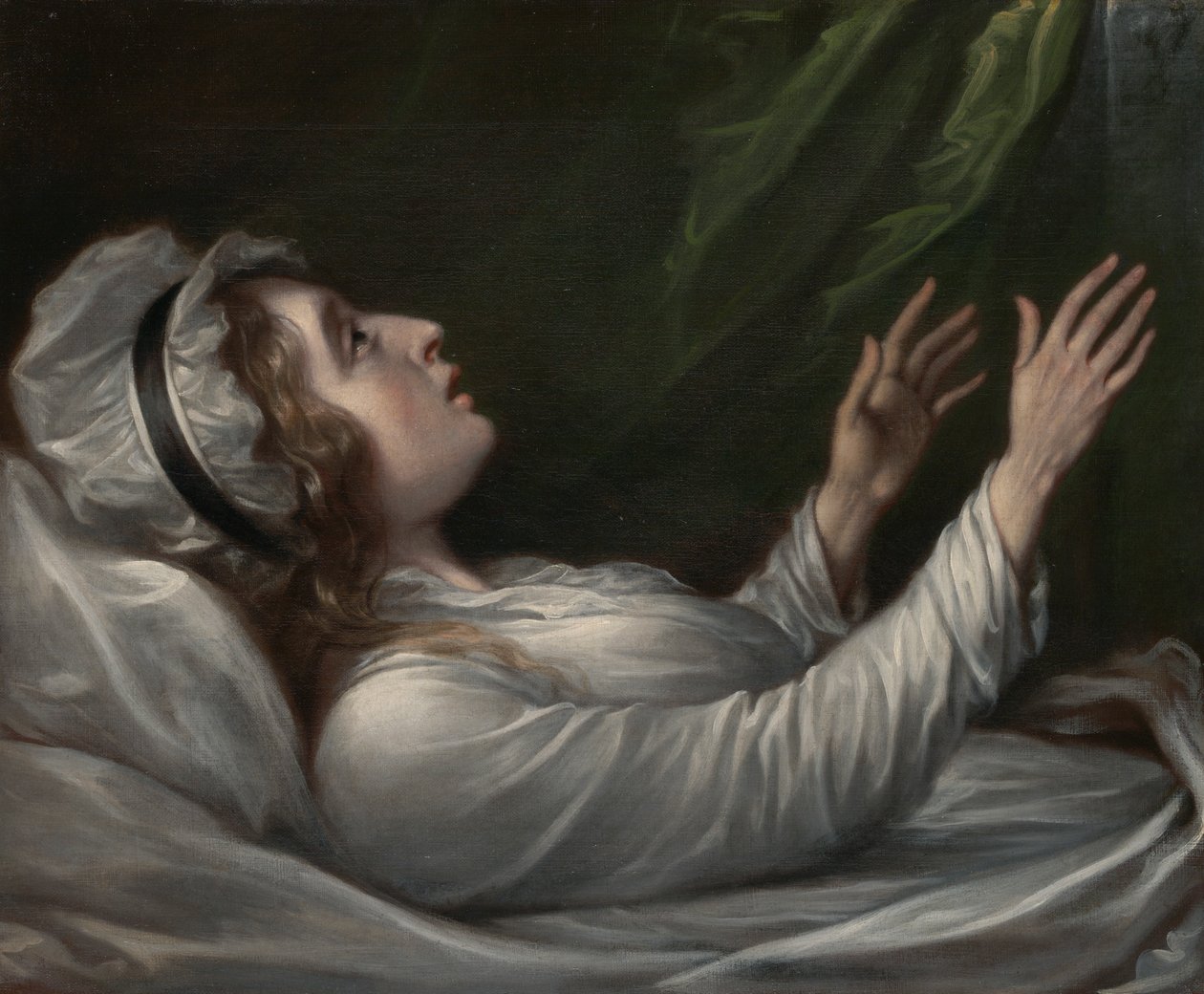 Sarah Trumbull kuolinvuoteellaan tekijältä John Trumbull