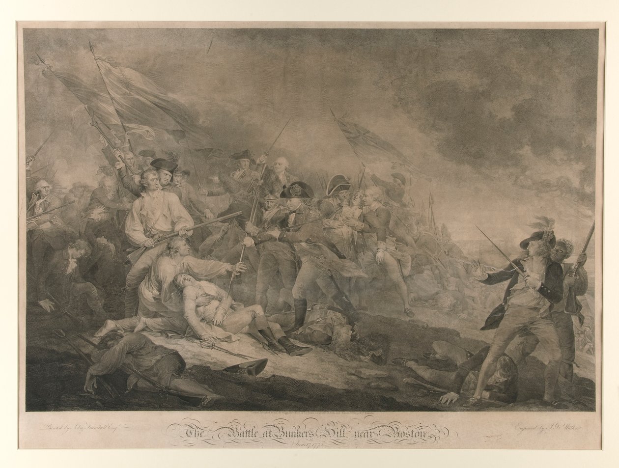 Taistelu Bunkkerissa tekijältä John Trumbull
