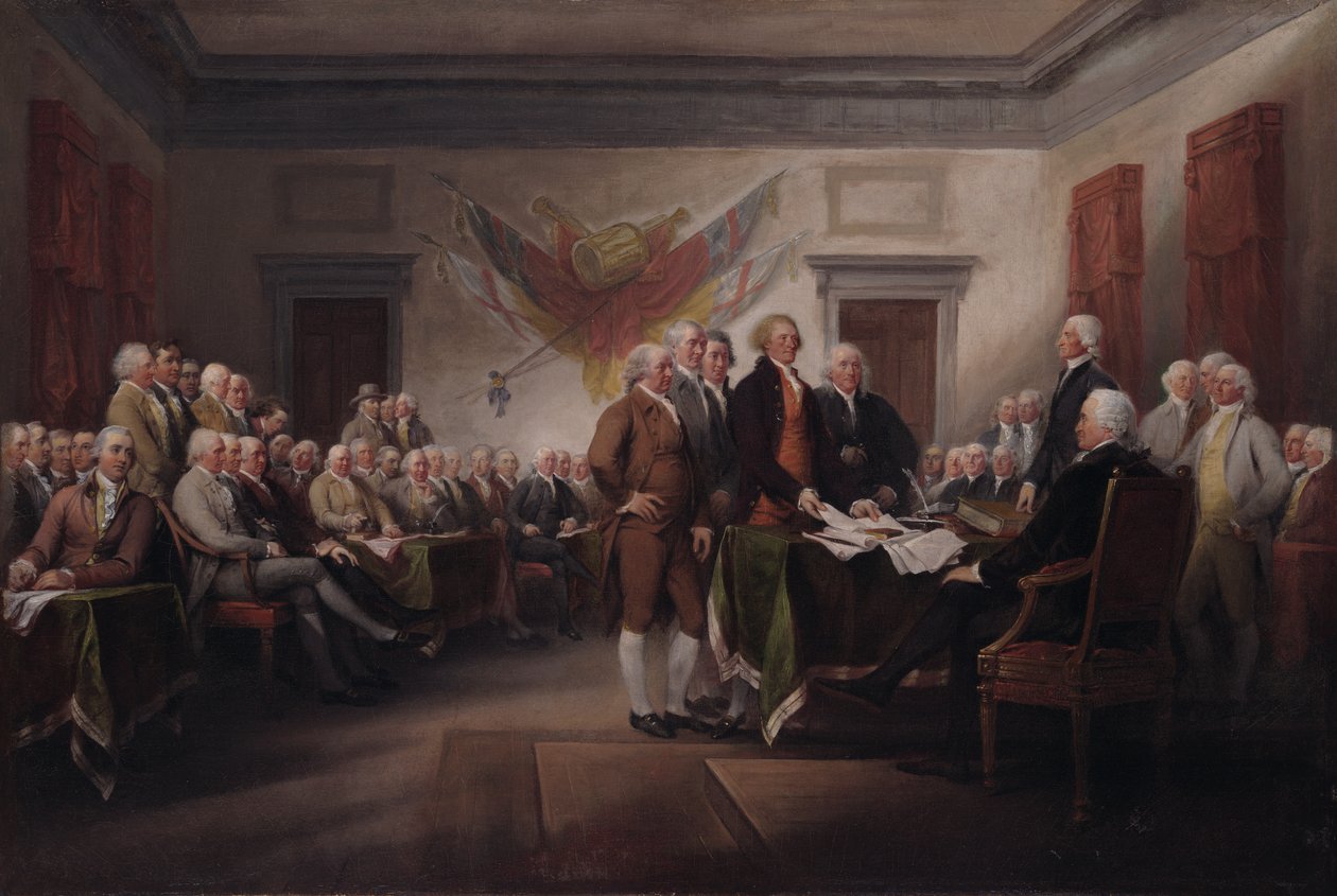 Itsenäisyysjulistus, 4. heinäkuuta 1776. tekijältä John Trumbull