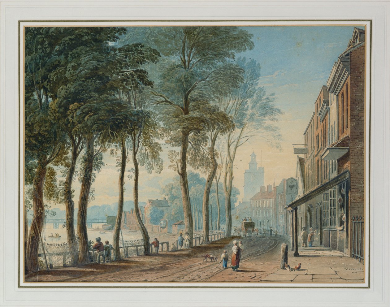 Cheyne Walk, Chelsea, 1816 tekijältä John Varley