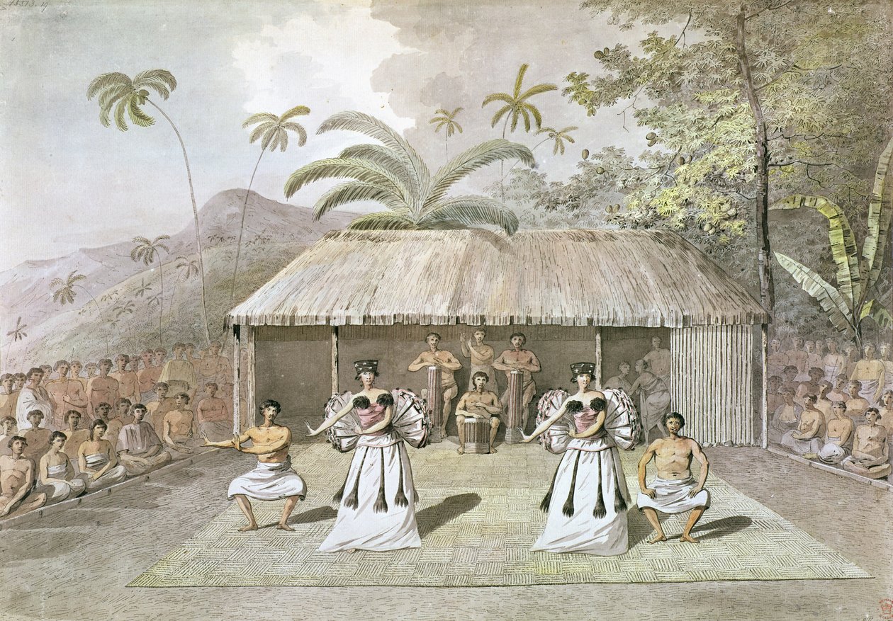 Tanssi Tahitilla tekijältä John Webber