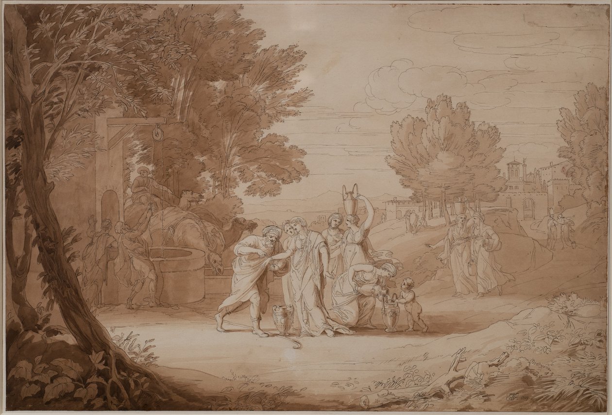 Rebecca kaivolla, 1807 tekijältä John White Abbott