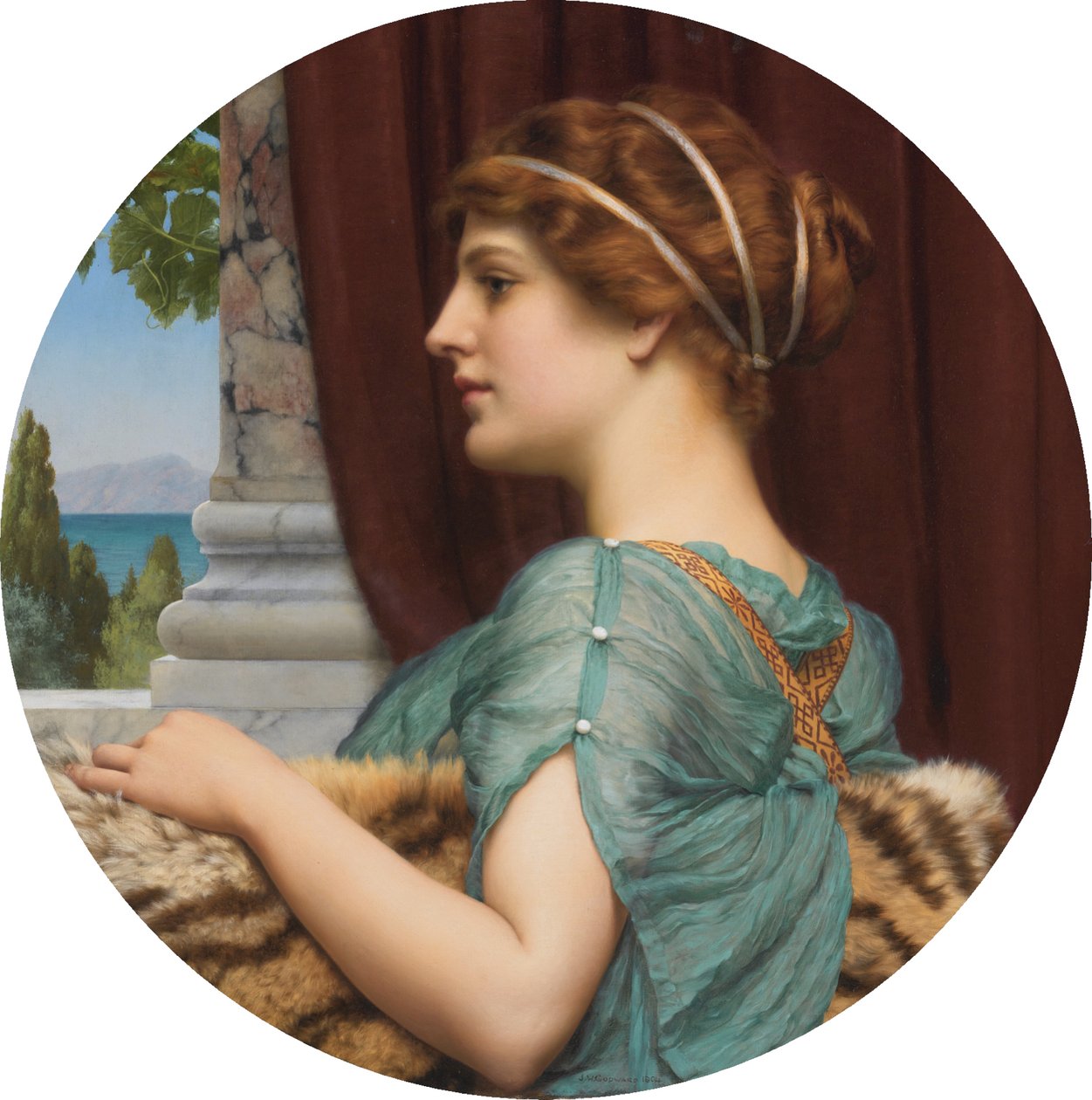 Pompeijalainen nainen tekijältä John William Godward