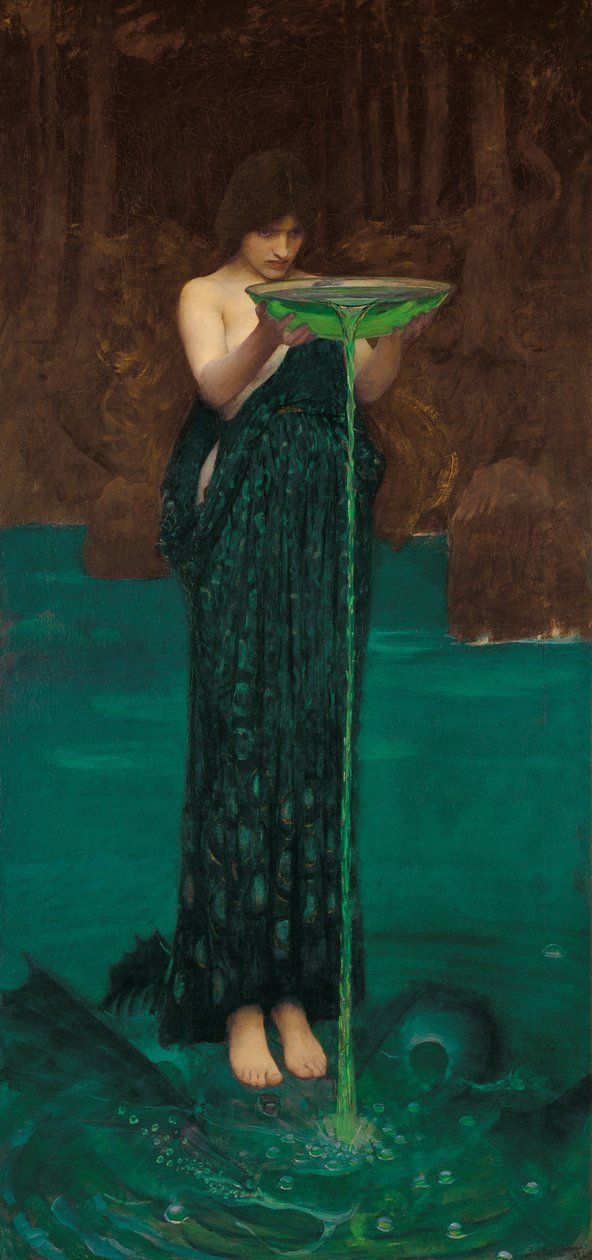 Circe Invidiosa, 1892 tekijältä John William Waterhouse