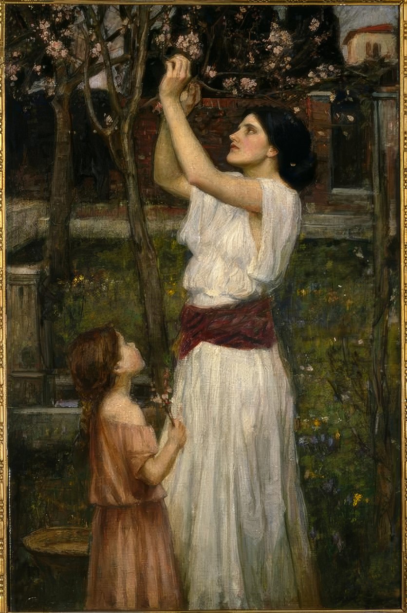 Mantelikukkien kerääminen tekijältä John William Waterhouse