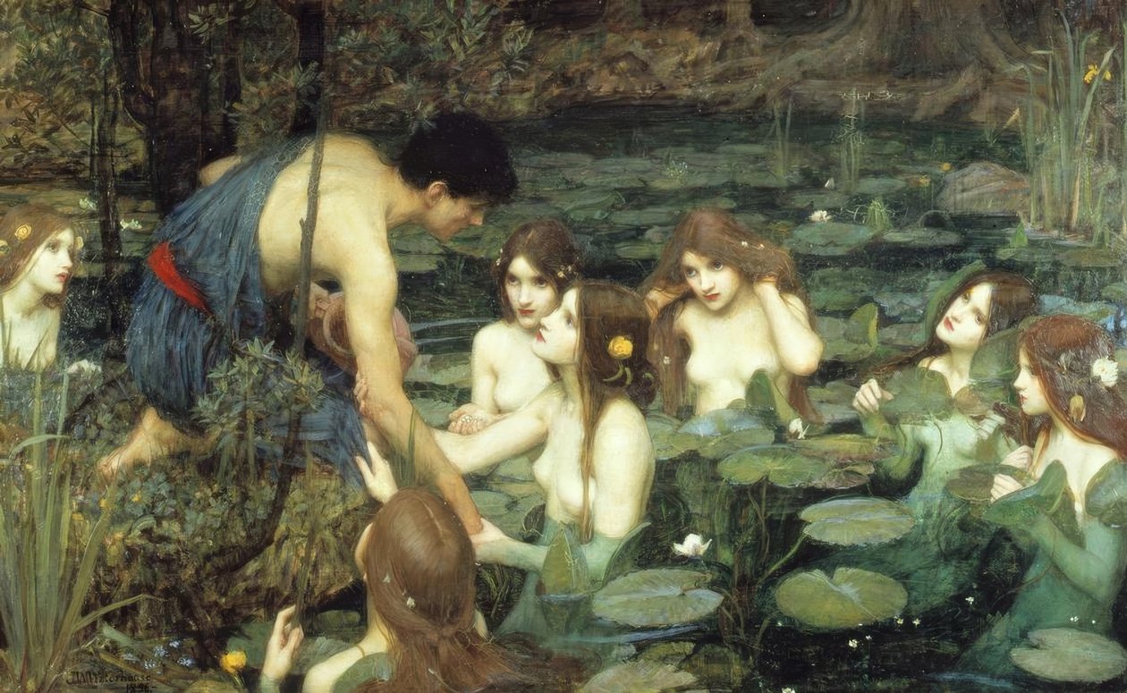 Hylas und die Nymphen tekijältä John William Waterhouse