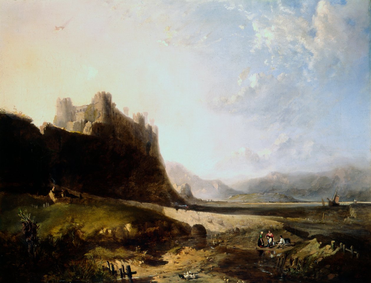 "Harlechin linna", 1800-luku. tekijältä John Wright Oakes