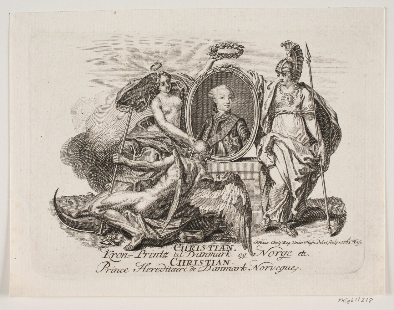 Christian VII kruununprinssinä tekijältä Jonas Haas
