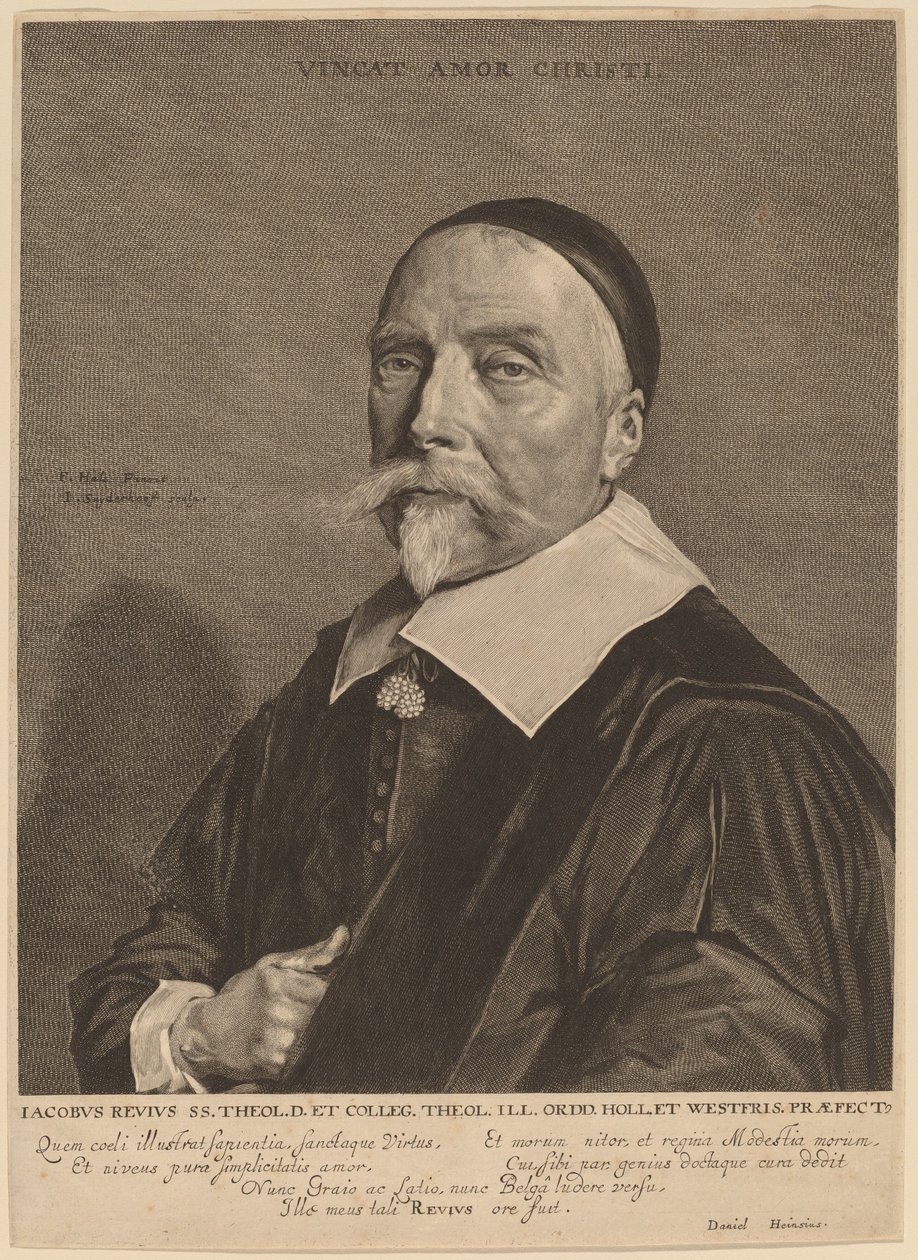 Jacob Revius tekijältä Jonas Suyderhoff after Frans Hals
