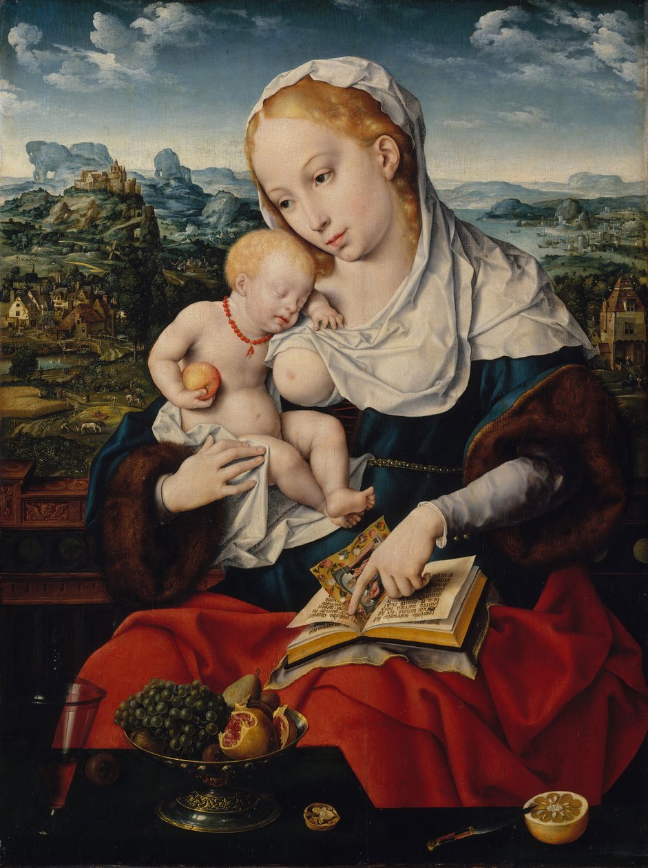 Neitsyt ja lapsi, n. 1525. tekijältä Joos van Cleve