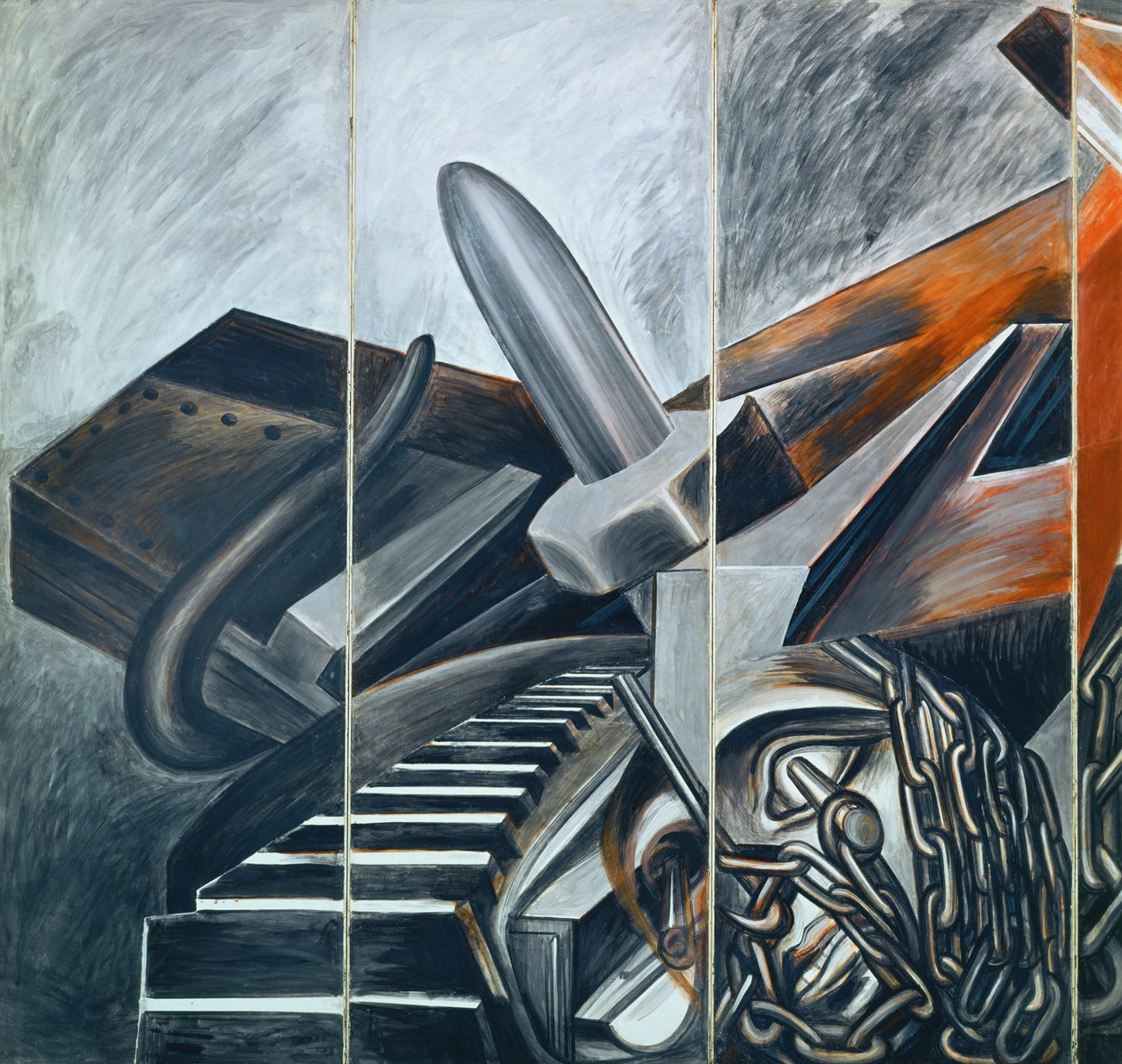 Sukelluspommikone ja tankki tekijältä José Clemente Orozco