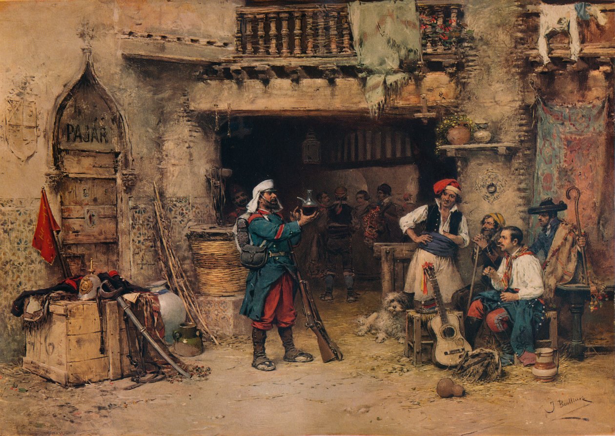 Vartiohuoneessa, 1904, 1938 tekijältä Jose Benlliure y Gil