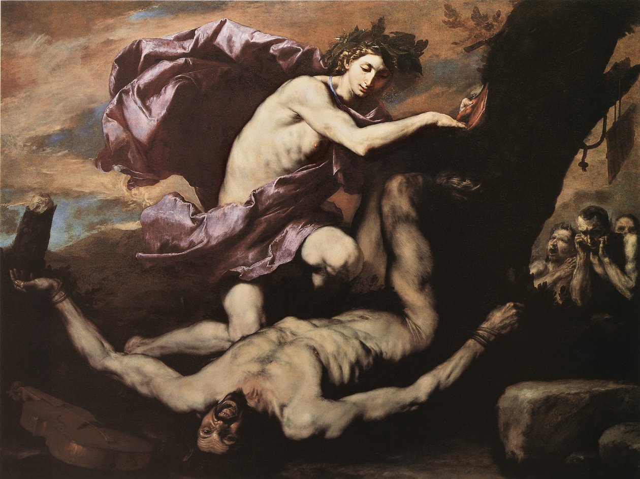 Apollo ja Marsyas, 1637. tekijältä Jose de Ribera