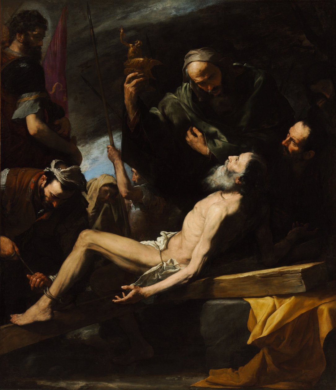 Pyhän Andreaksen marttyyrikuolema tekijältä Jose de Ribera