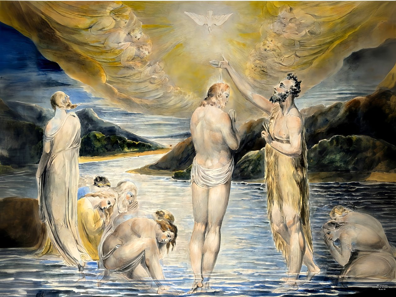 JJM-recreate_Blake-W_Die Taufe Christi JJM-recreate_Blake-W_Die Taufe Christi tekijältä Josef Johann Michel