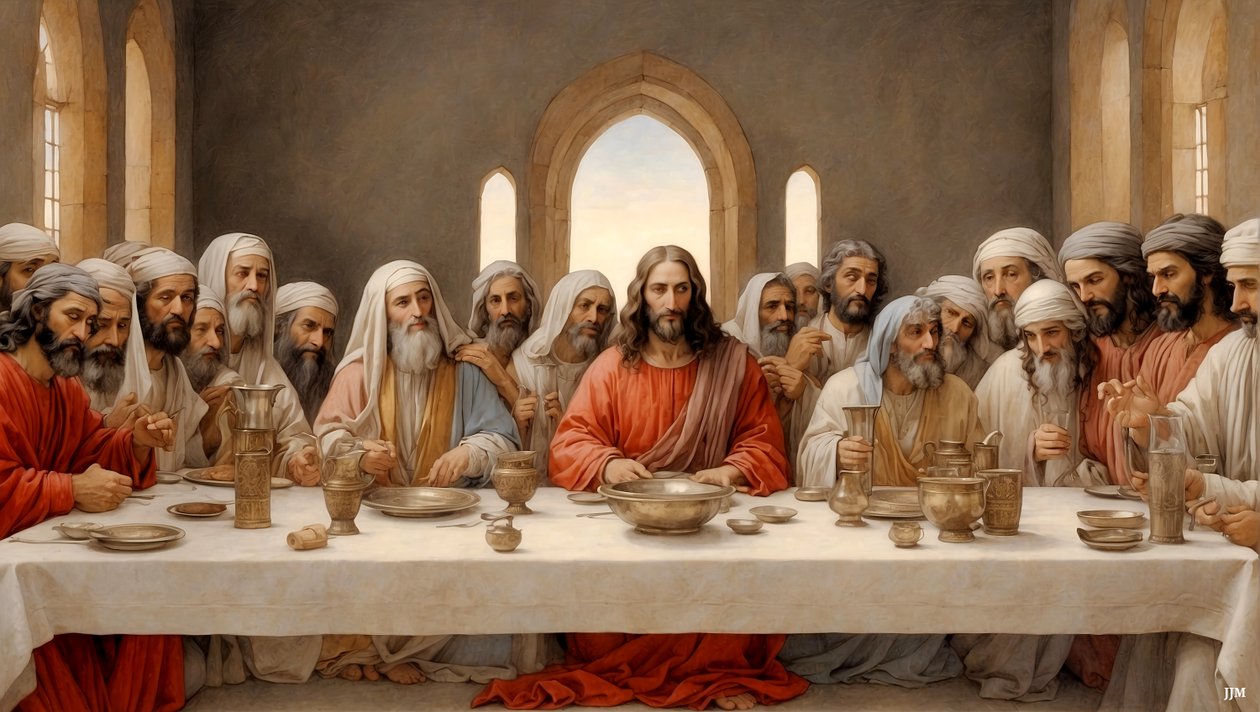 Jeesus_viimeinen_illallinen_02 tekijältä Josef Johann Michel