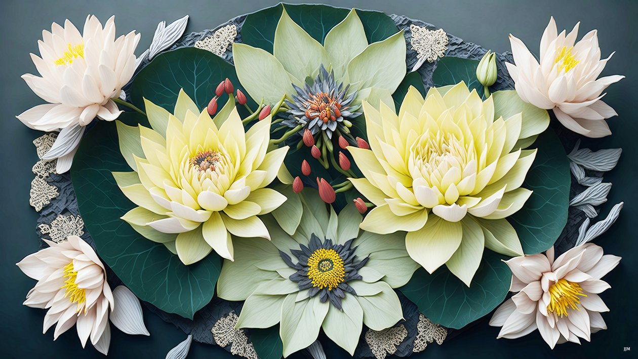mandala: lumpeet elementit_02 tekijältä Josef Johann Michel