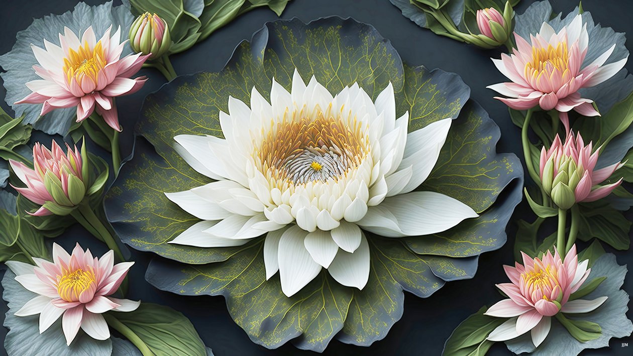 mandala: lumpeet elementit_03 tekijältä Josef Johann Michel